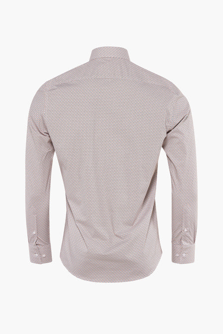 Multikleuren overhemd met lange mouwen van PRIVATE BLUE, ruitpatroon, knoopmanchetten, achterzicht.