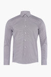 Multikleuren overhemd met lange mouwen van PRIVATE BLUE, met subtiel patroon over het hele kledingstuk.