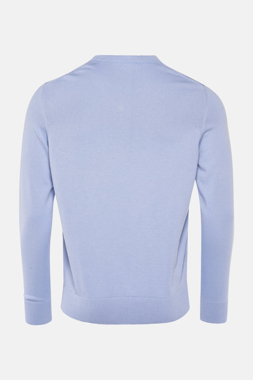 Pull met V-hals - Lichtblauw