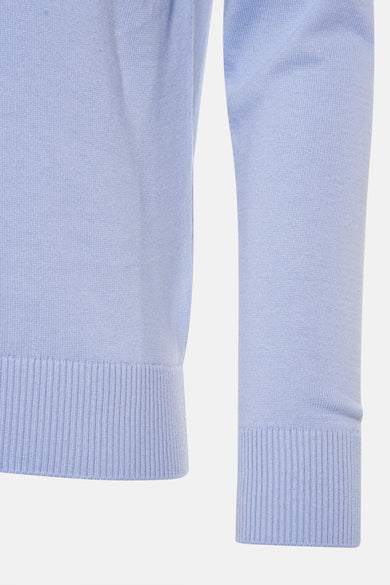 Pull met V-hals - Lichtblauw