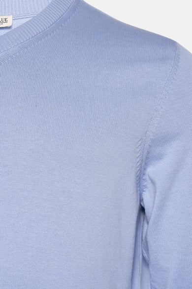 Pull met V-hals - Lichtblauw