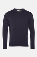 Pull col V Bleu - PRIVATE BLUE