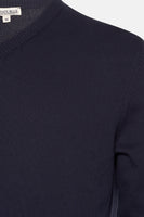 Pull col V Bleu - PRIVATE BLUE