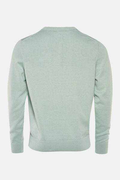 Pull col V Vert - PRIVATE BLUE