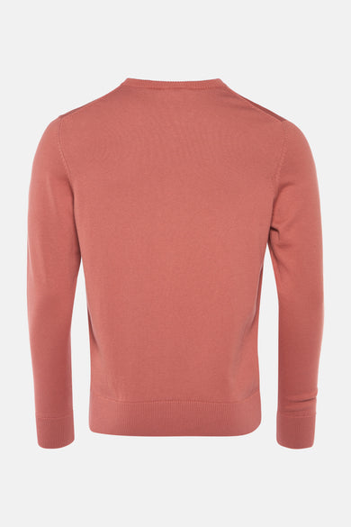 Trui met V-hals Oranje - PRIVATE BLUE