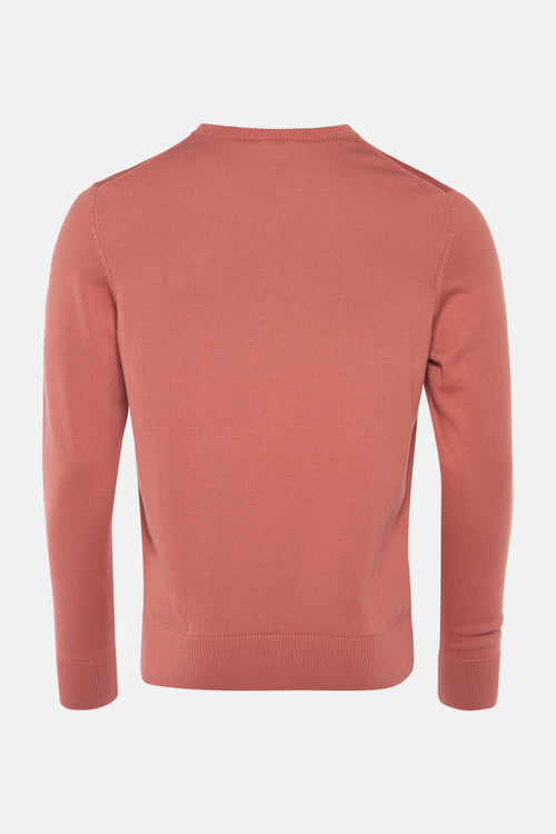 Trui met V-hals Oranje - PRIVATE BLUE