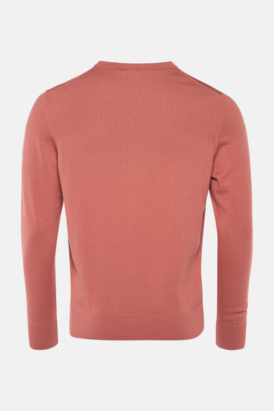 Pull col V Orange - PRIVATE BLUE