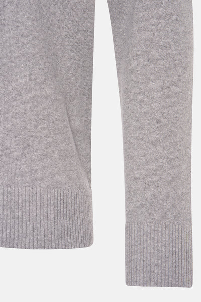 Pull col V Gris - PRIVATE BLUE