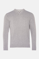 Pull col V Gris - PRIVATE BLUE