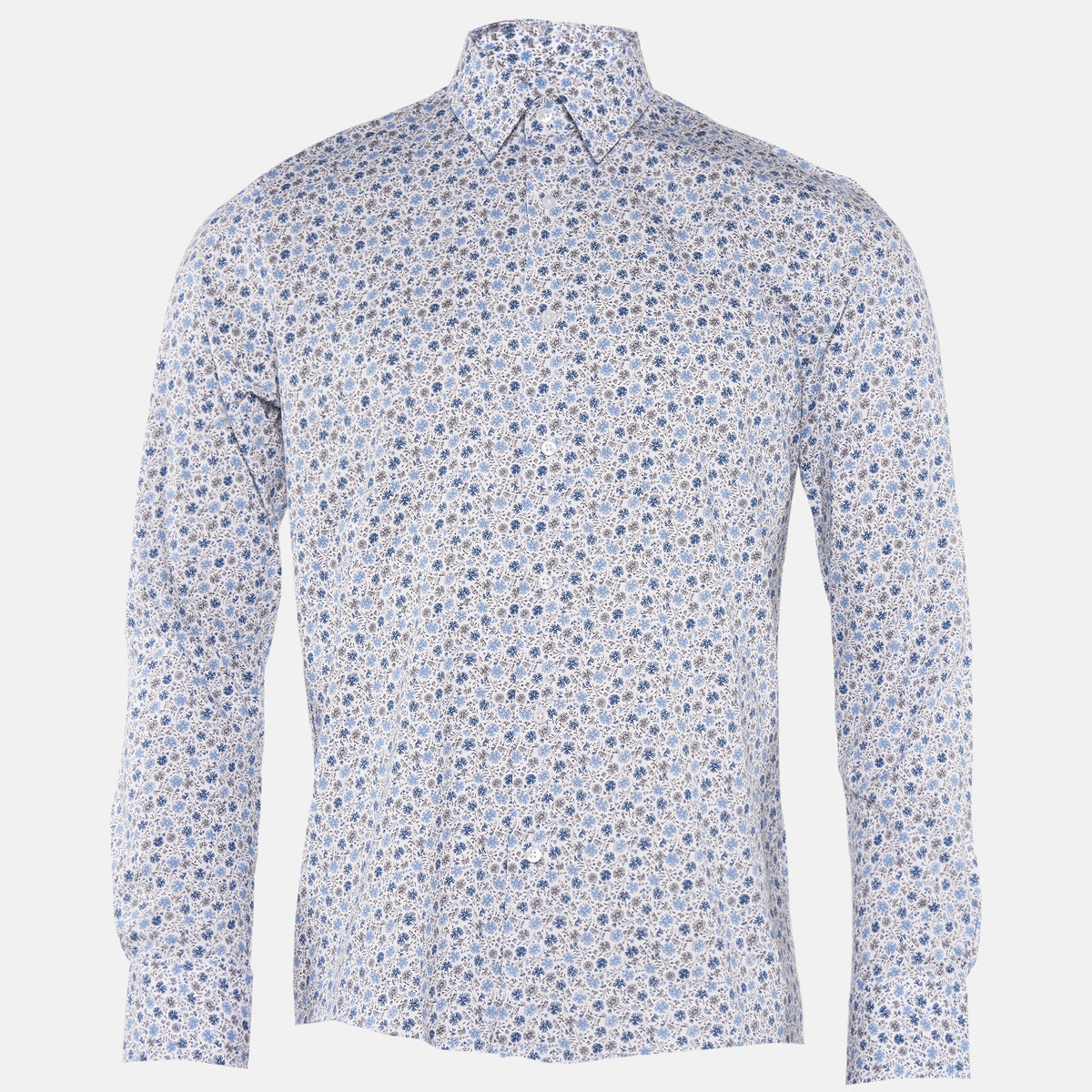 Chemise à manches longues - bleu – PointCarré
