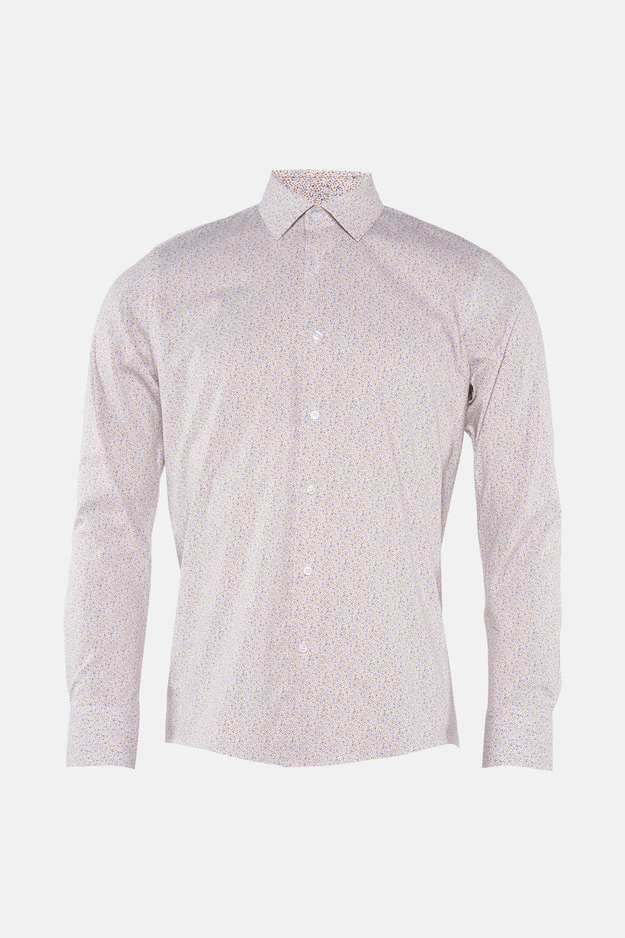 Chemise à manches longues multicolore de Private Blue, avec un motif à petites fleurs et boutons blancs.