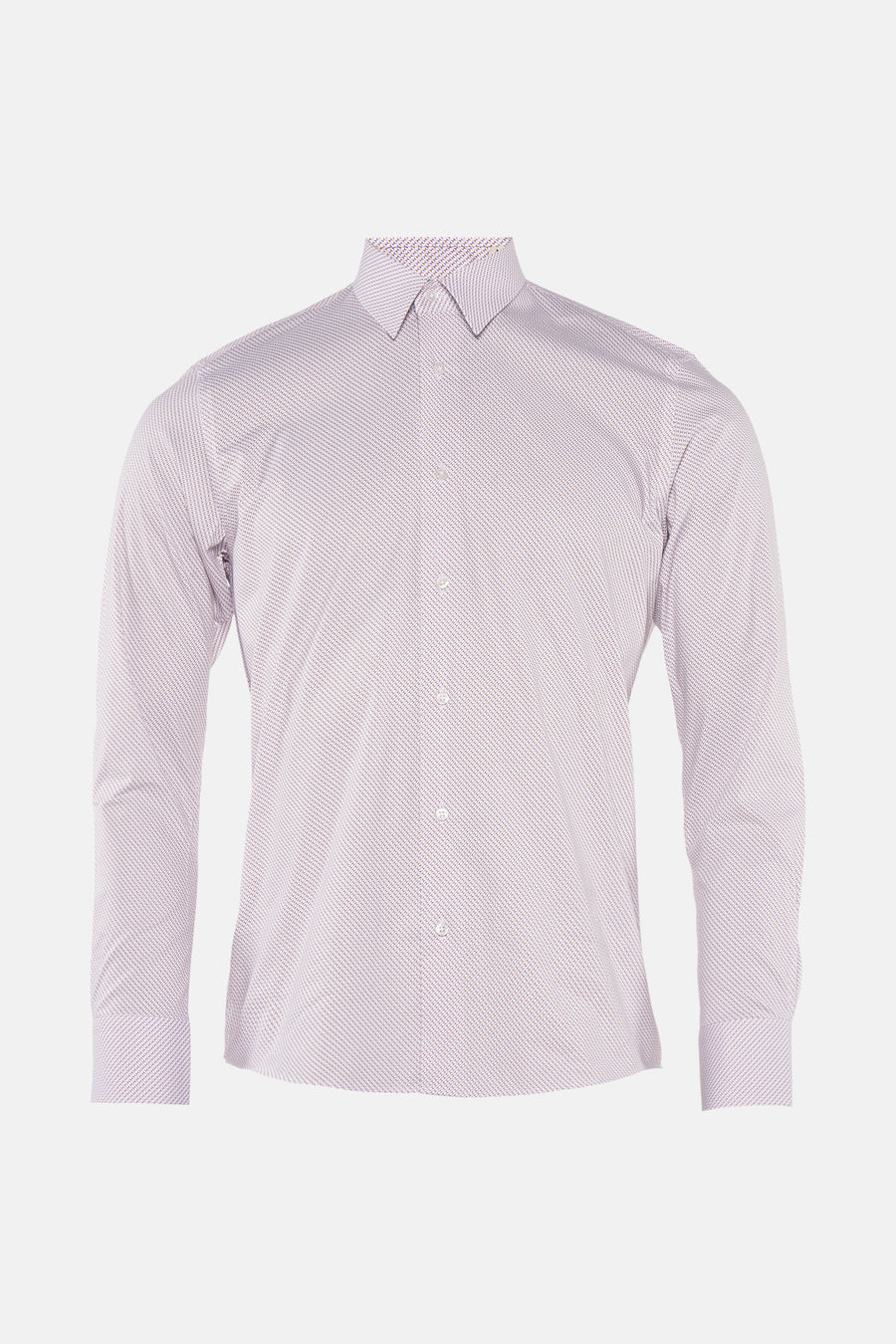 Chemise à manches longues multicolore de PRIVATE BLUE, avec un motif géométrique subtil sur toute la surface.