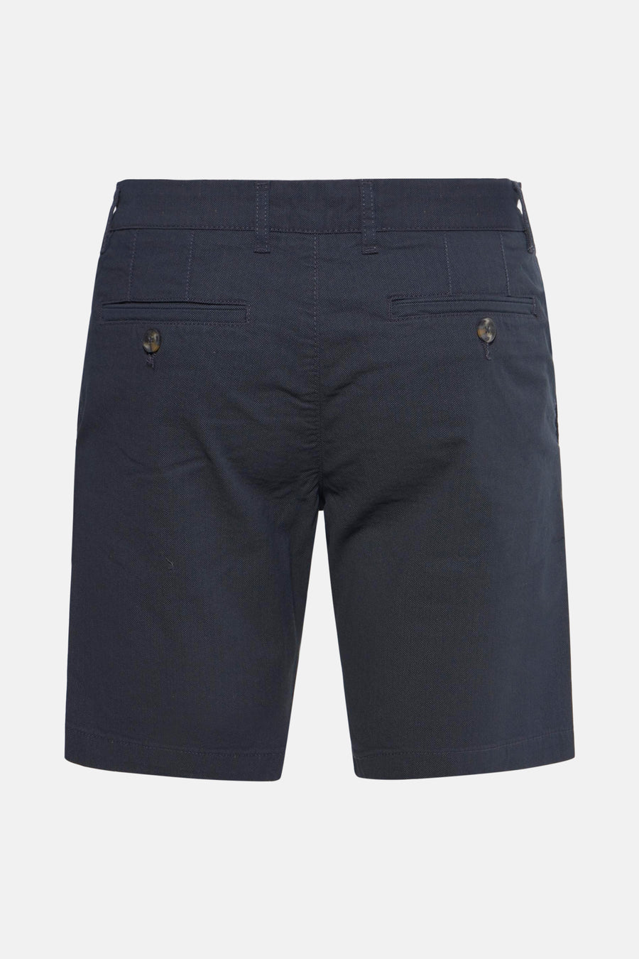 Short bleu de PRIVATE BLUE, avec poches arrières boutonnées et texture subtile.