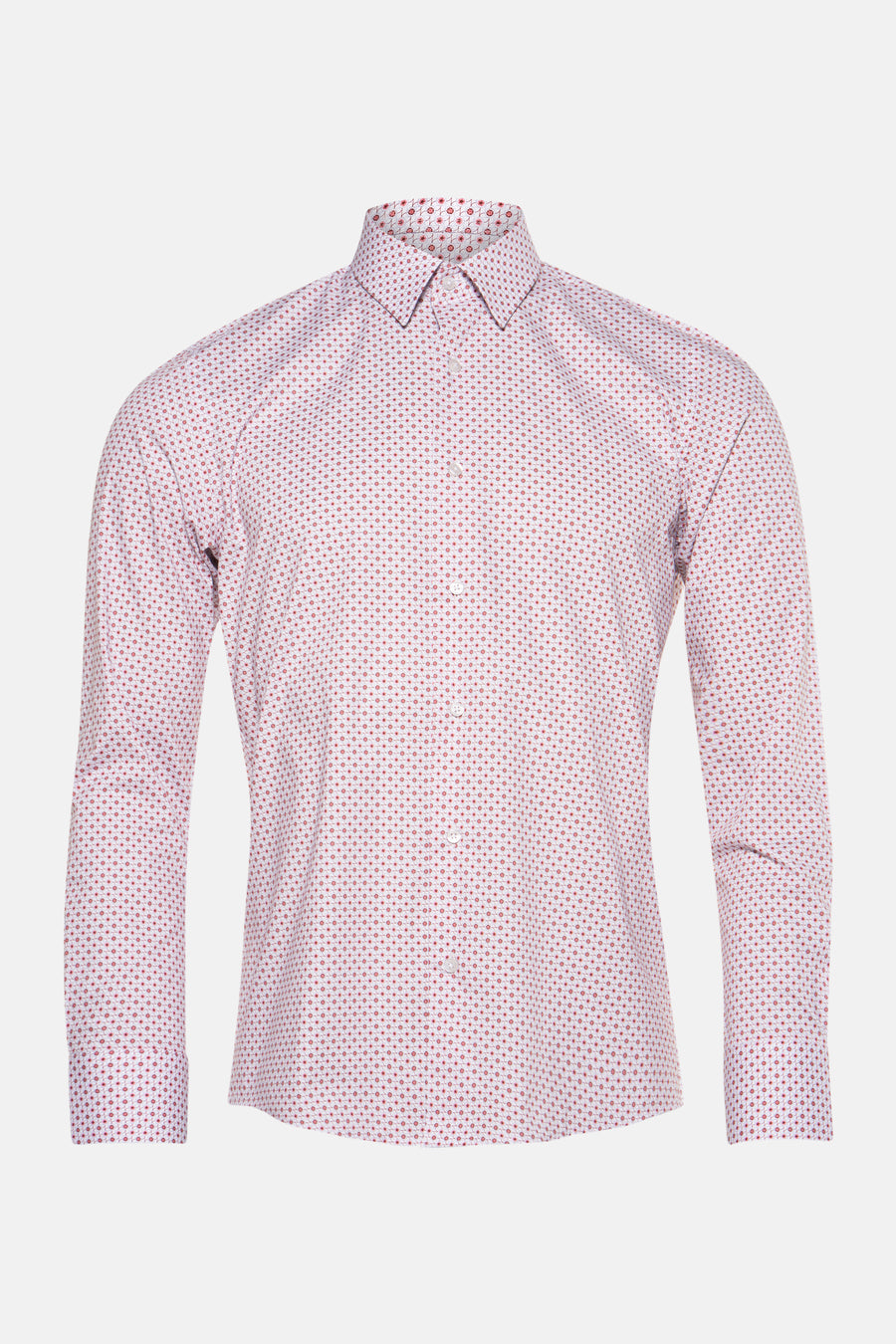 Chemise à manches longues multicolore de Private Blue, avec motif à pois et coupe classique.