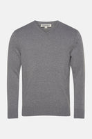 Pull col V Gris - PRIVATE BLUE
