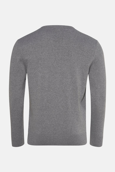 Pull col V Gris - PRIVATE BLUE