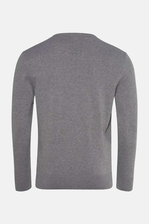 Trui met V-hals Grijs - PRIVATE BLUE