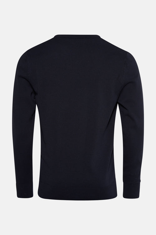Trui met V-hals Blauw - PRIVATE BLUE