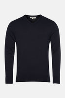 Pull col V Bleu - PRIVATE BLUE