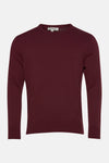 Pull met ronde hals - bordeaux