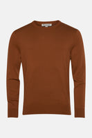 Pull met ronde hals - bruin