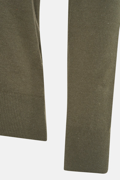 Pull met ronde hals - khaki