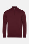 Pull met ronde hals - bordeaux