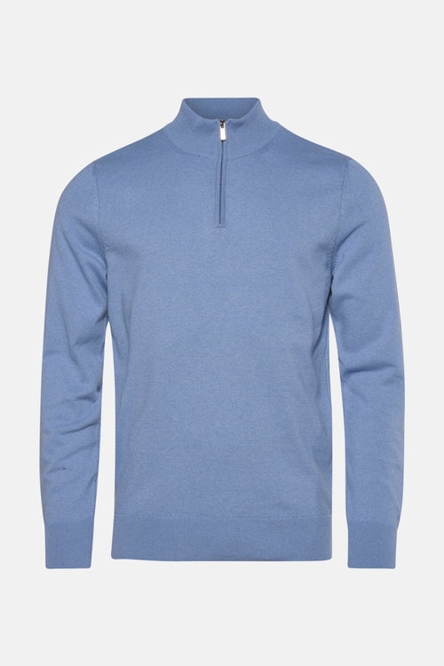 Pull met ronde hals - Lichtblauw