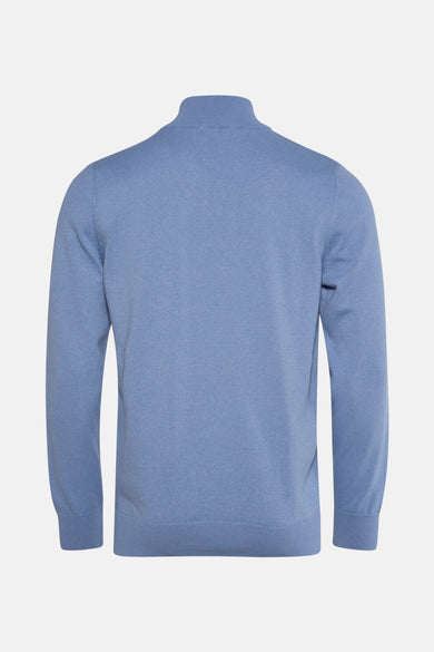 Pull col rond Bleu - PRIVATE BLUE