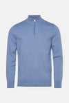Pull col rond Bleu - PRIVATE BLUE