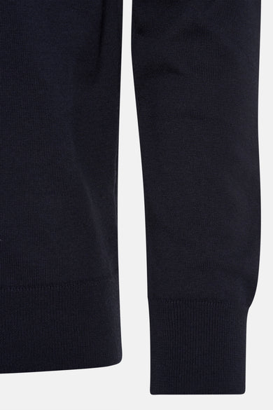 Pull met ronde hals - blauw