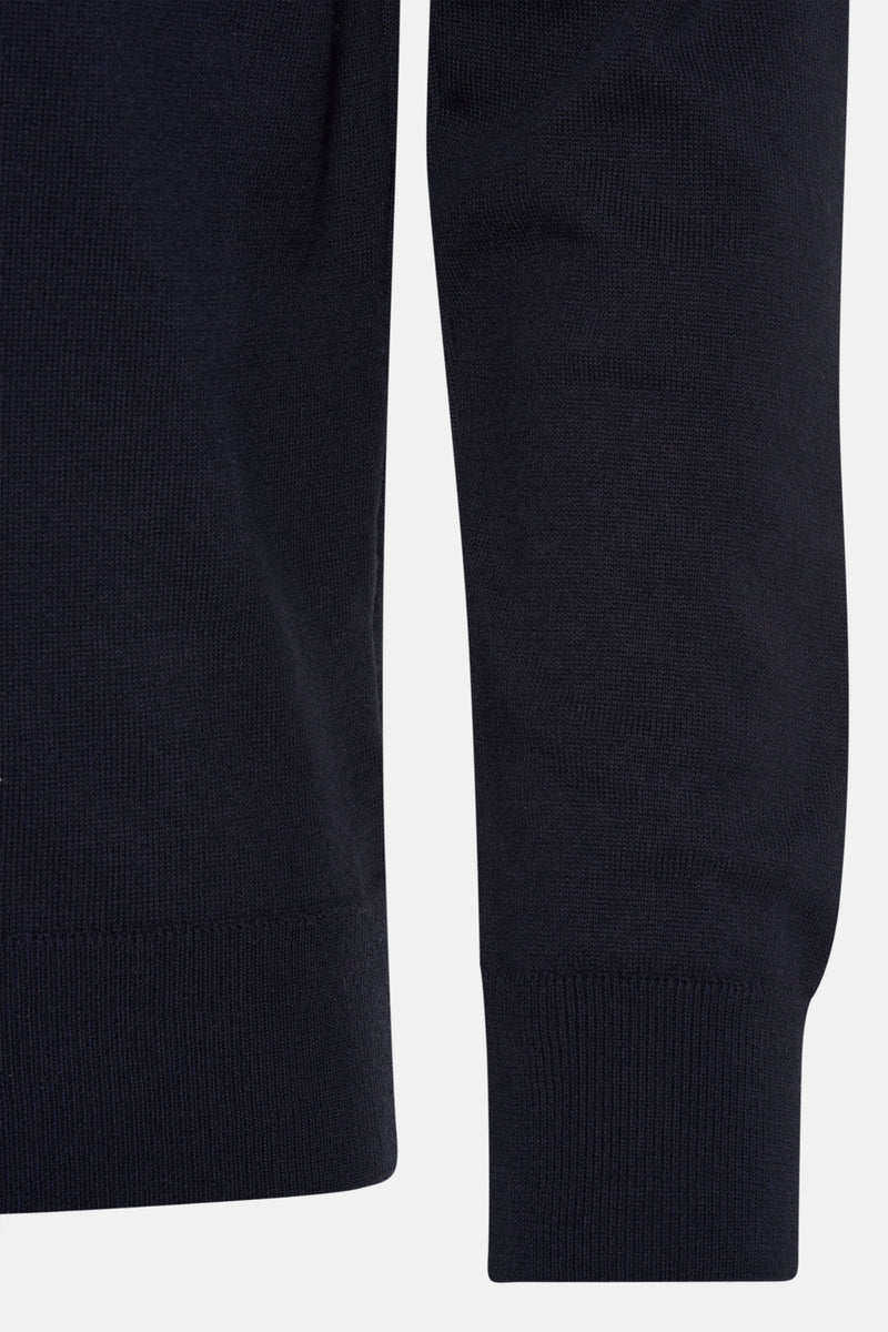 Pull met ronde hals - blauw