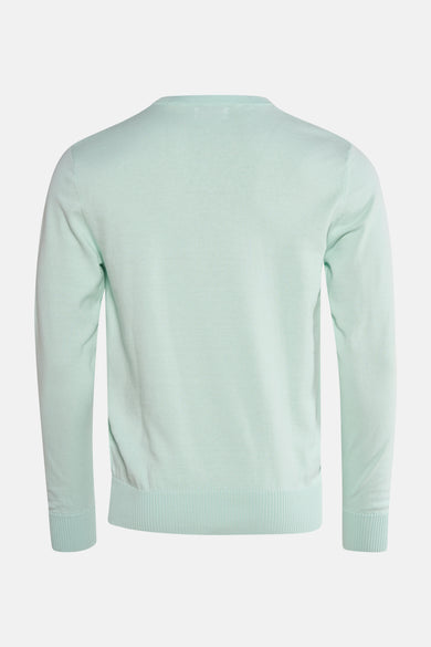 Pull col V vert - PRIVATE BLUE