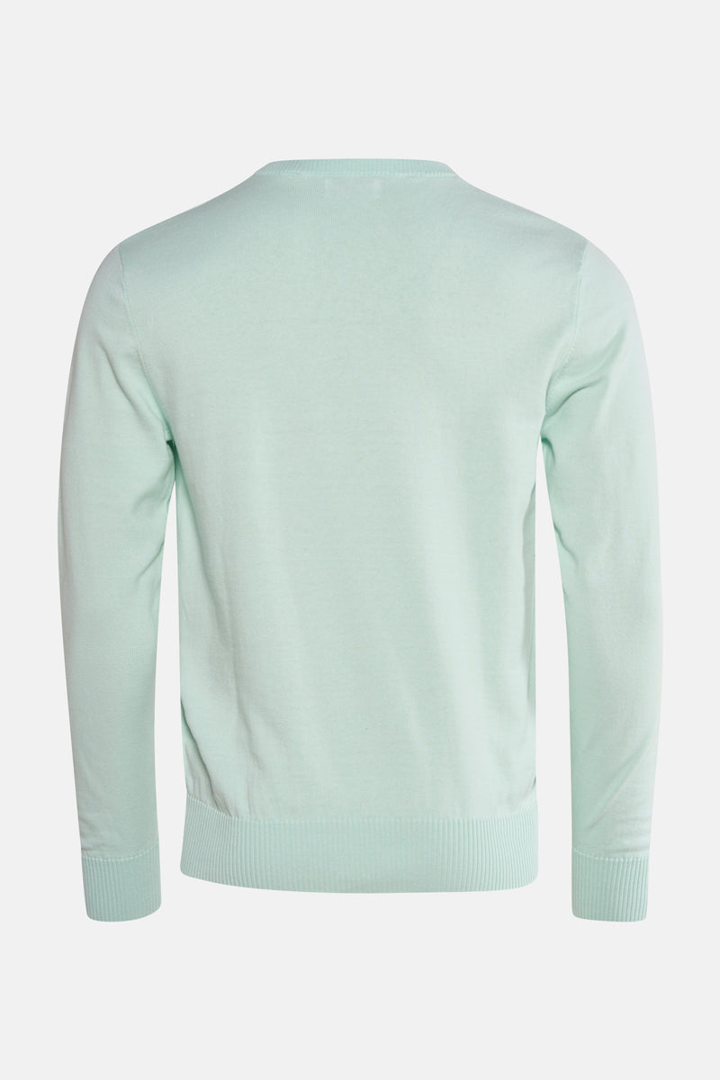 Pull col V vert - PRIVATE BLUE