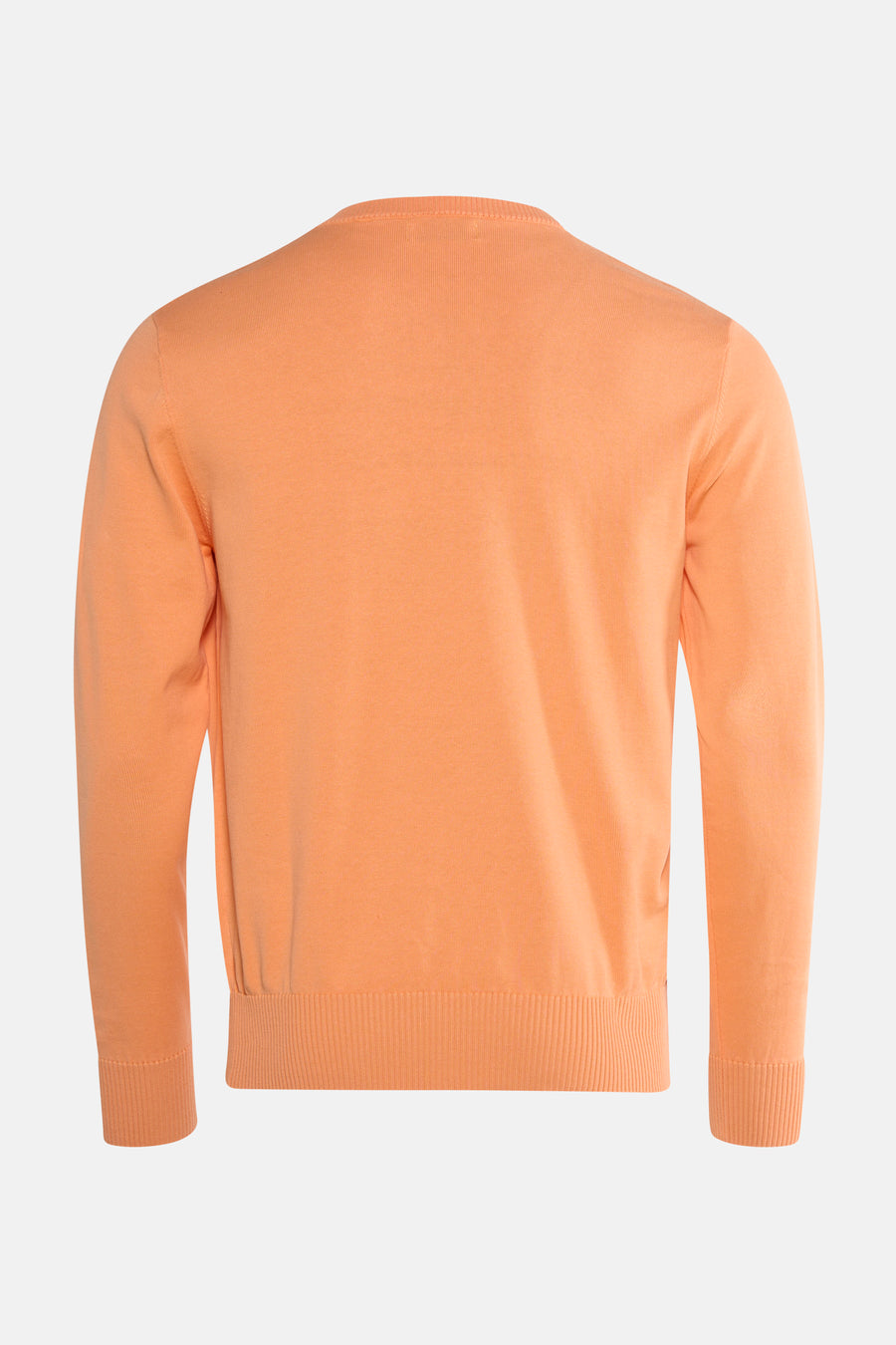 Pull col V rose de PRIVATE BLUE, en maille fine, vue de dos.
