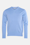 Pull col V bleu - PRIVATE BLUE