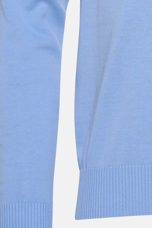 Trui met V-hals blauw - PRIVATE BLUE