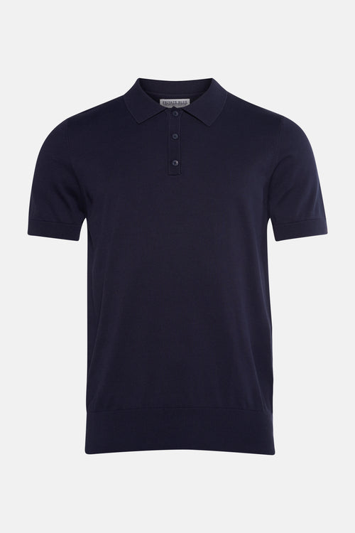 Trui met V-hals blauw - PRIVATE BLUE