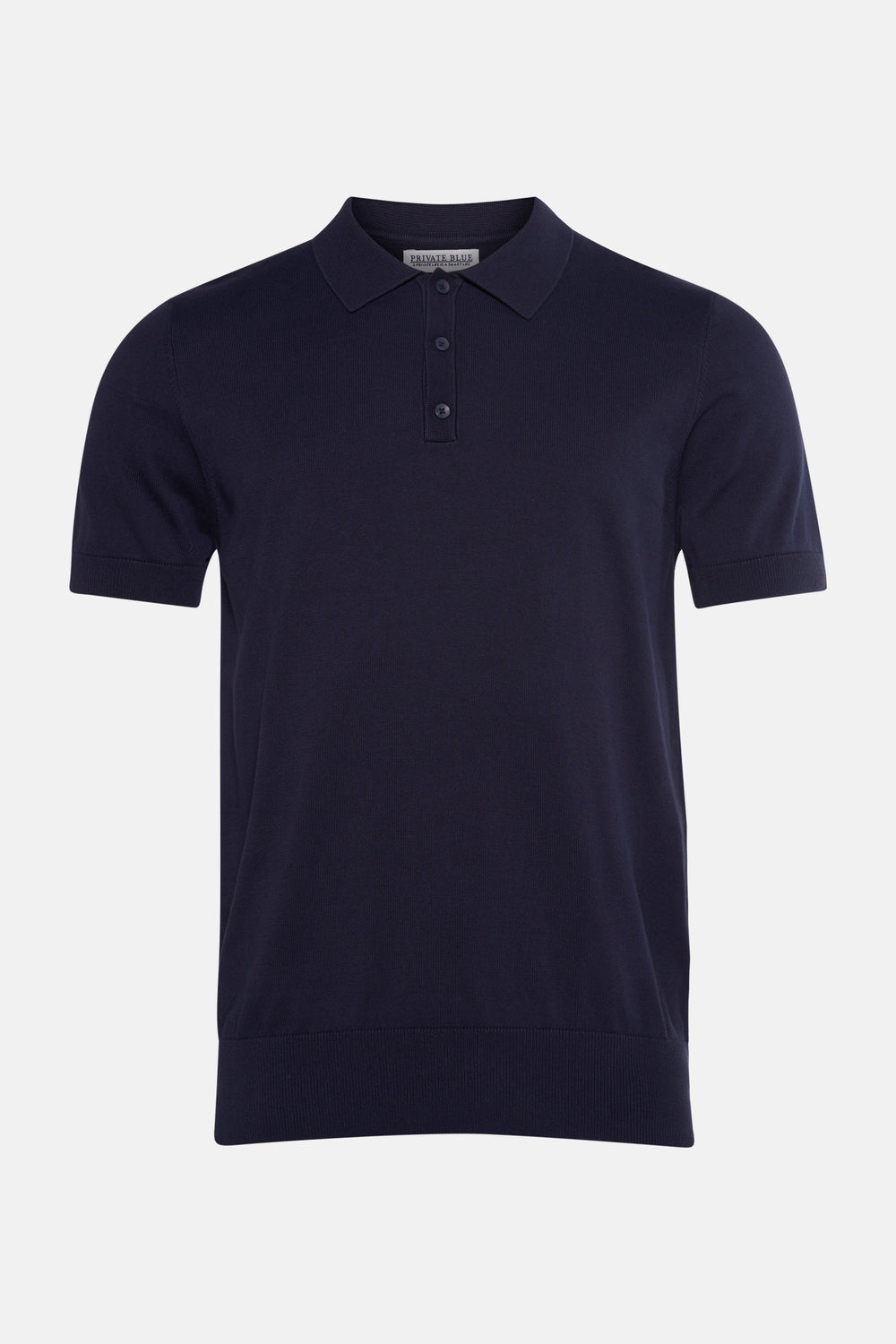 Pull col V bleu - PRIVATE BLUE