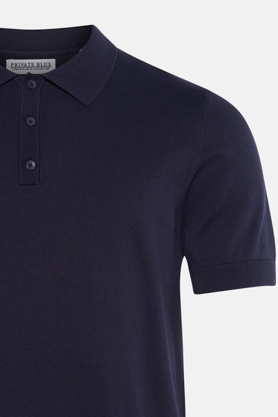 Pull col V bleu - PRIVATE BLUE