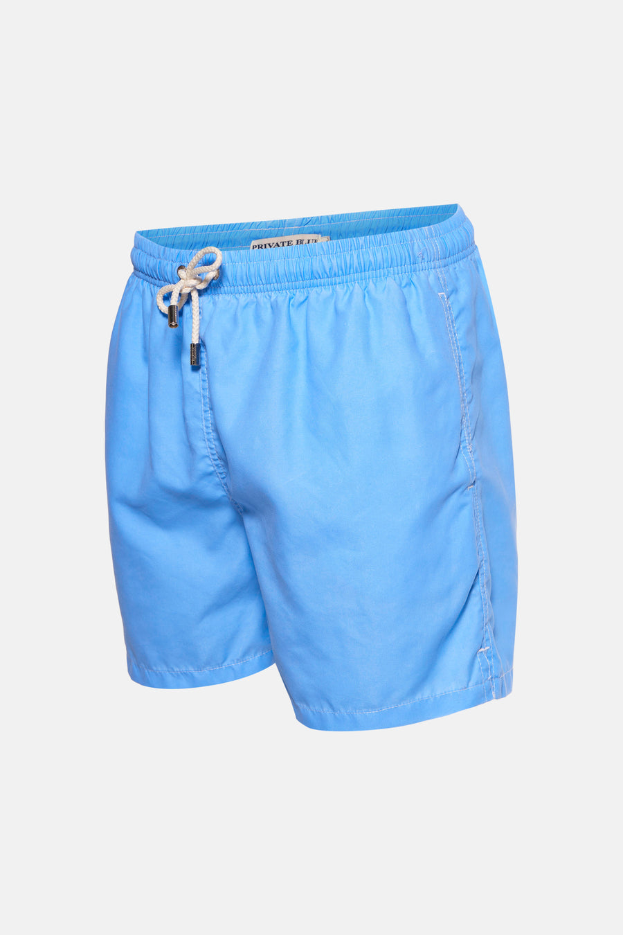 Blauwe zwembroek van PRIVATE BLUE, met trekkoord in de taille en zijnaad.