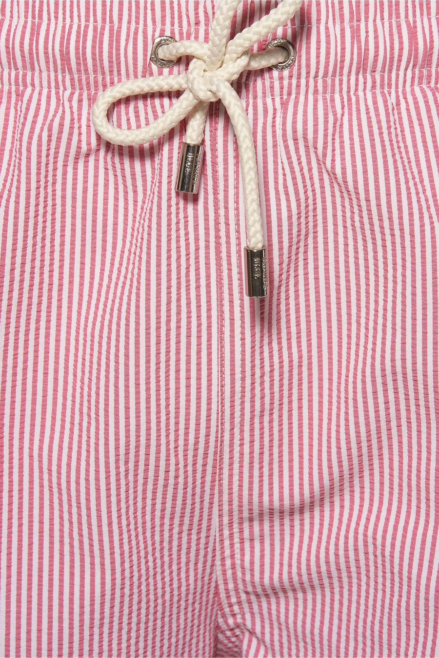 Roze gestreepte zwembroek van PRIVATE BLUE, met trekkoord in de taille.