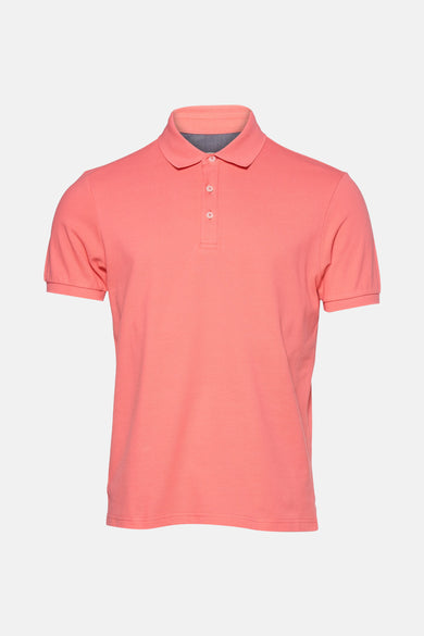 	Heren tops polo korte mouw Roze - PRIVATE BLUE