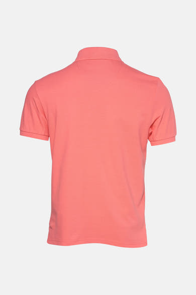 Polo à manches courtes rose de PRIVATE BLUE, vue arrière, tissu en maille piquée.