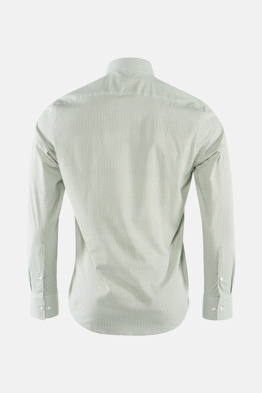 Chemise à manches longues multicolore de PRIVATE BLUE, motif géométrique, vue de dos.