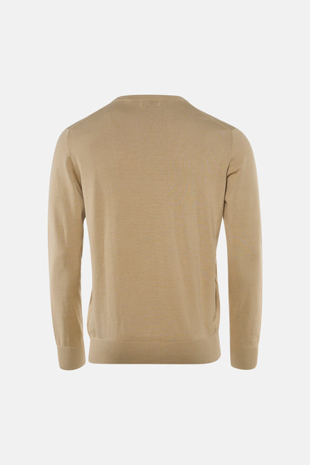Pull O-hals - Beige