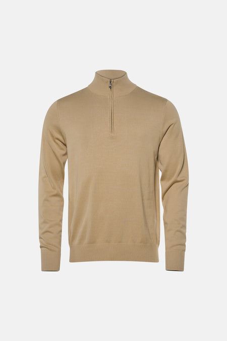 Pull met rolkraag - Beige