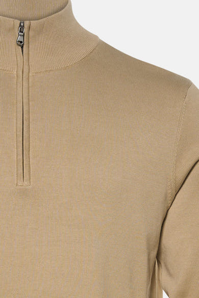 Pull à col roulant - Beige