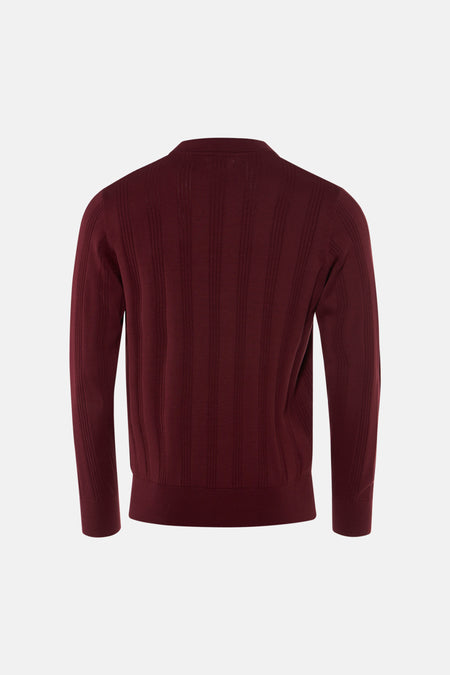Polo met lange mouwen - rood