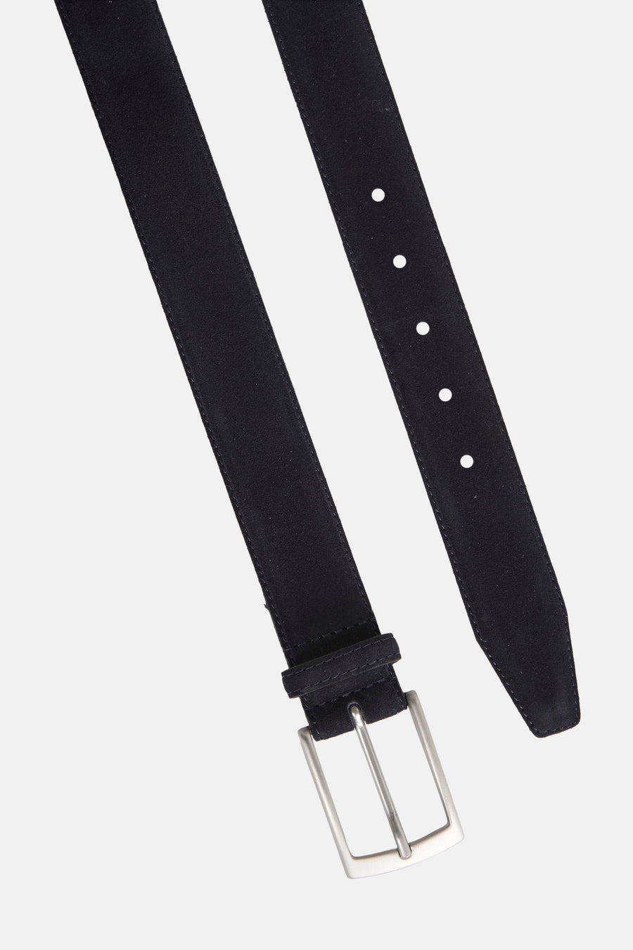 Ceinture bleu foncé de Petrol Industries, avec boucle argentée et trous pour ajustement.